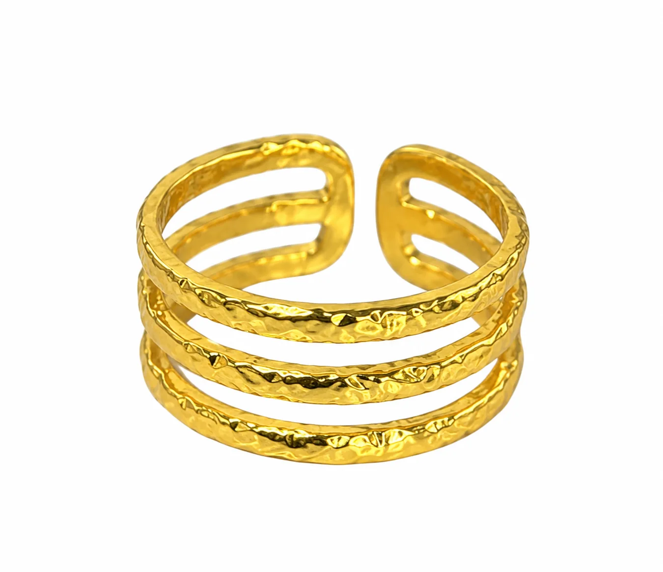 Triple Band Adjustable Ring