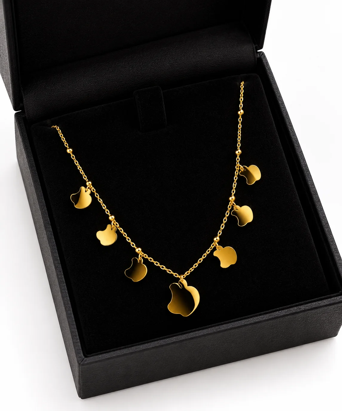 Multi Charm Gold Necklace for Women