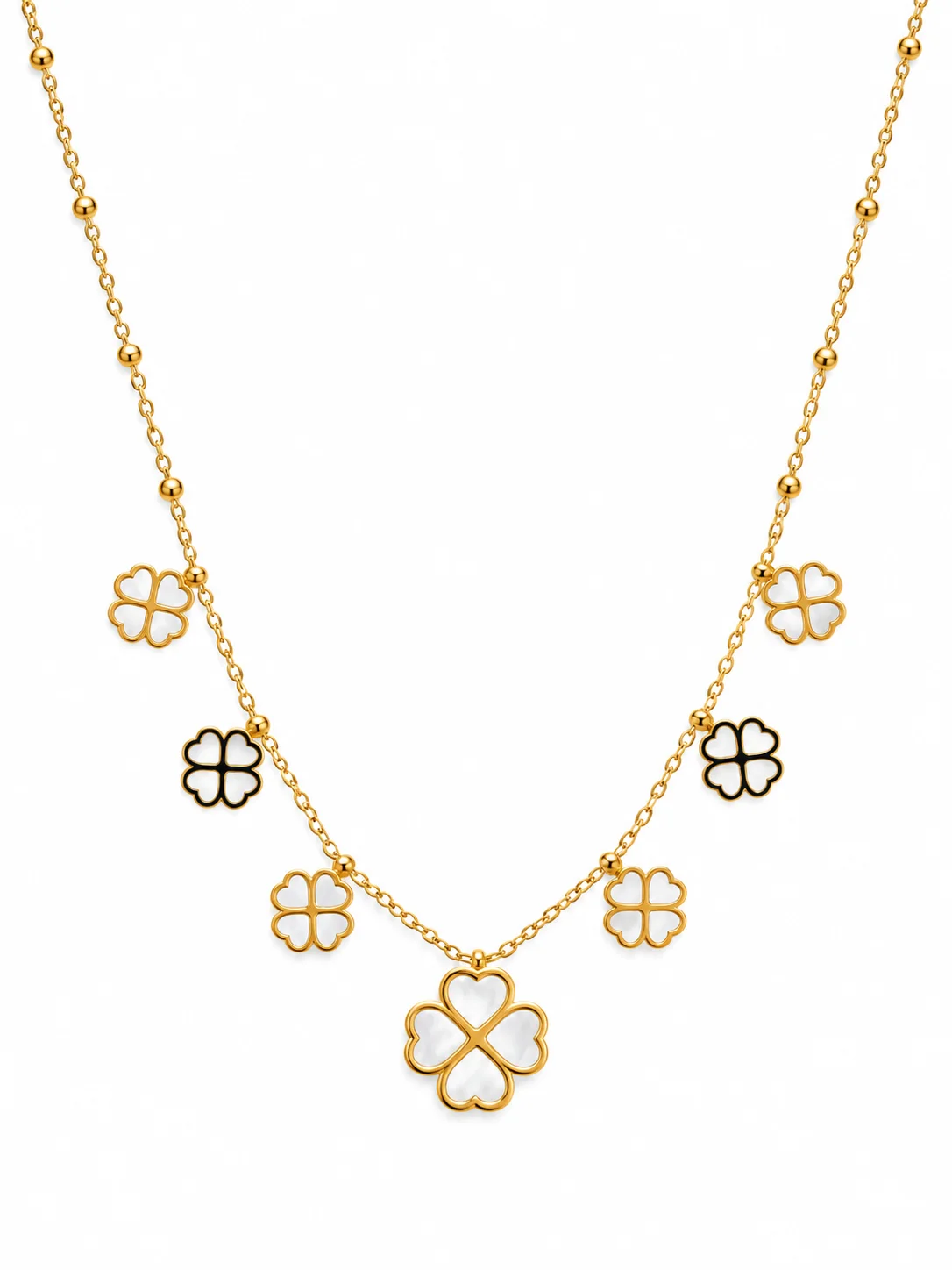 Lily Flower Gold Charm Necklace