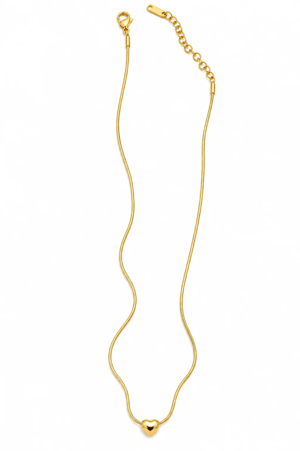 Minimalist Gold Heart Pendant Necklace